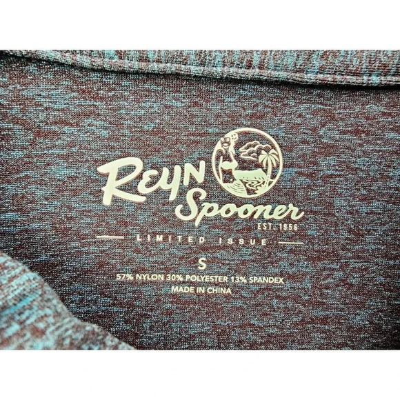 Reyn Spooner Limited Issue Size Small Green Floral Men's Short Sleeve Polo - Picture 4 of 10